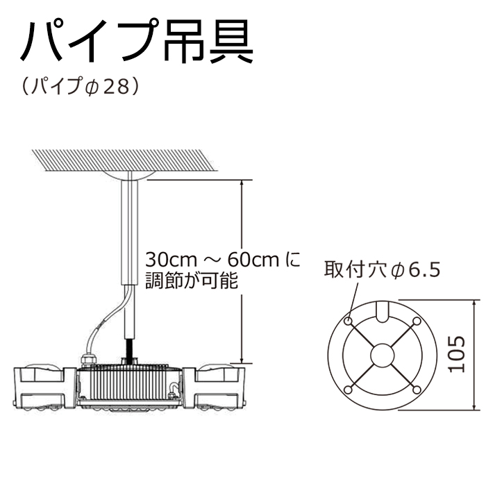 絶品】 日本エコテック 施設照明 LED高天井ワイドモジュール 1500w相当